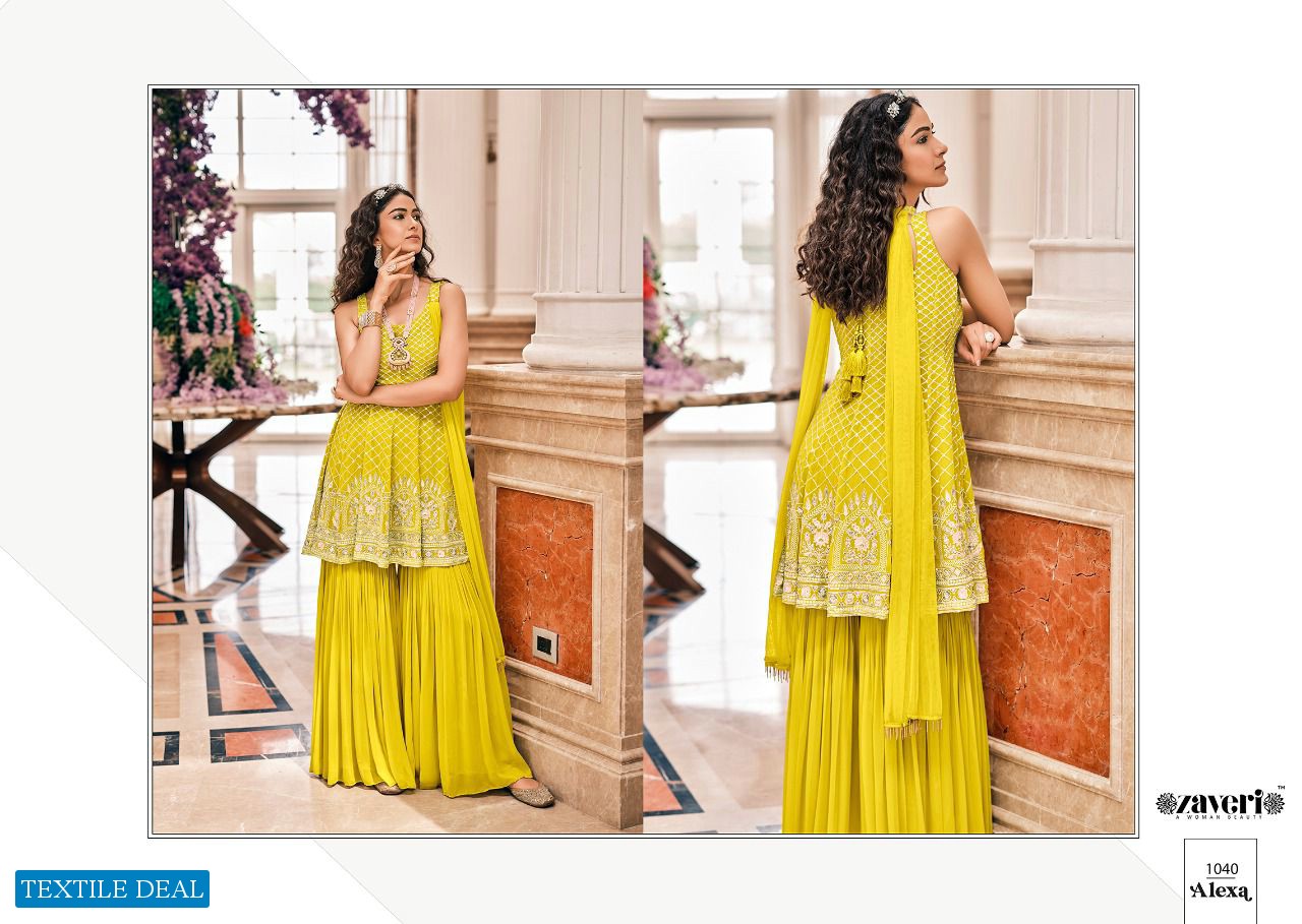 ZAVERI ALEXA VOL 1 FULL STITCH DESIGNER PLAZO SALWAR KAMEEZ