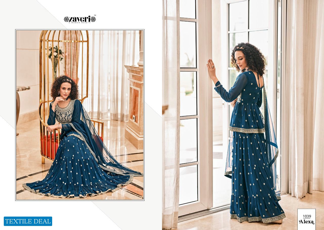 ZAVERI ALEXA VOL 1 FULL STITCH DESIGNER PLAZO SALWAR KAMEEZ