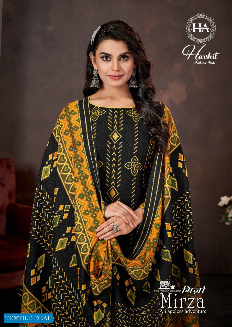 Harshit Mirza wholesale Pure Wool Pashmina Dress Material