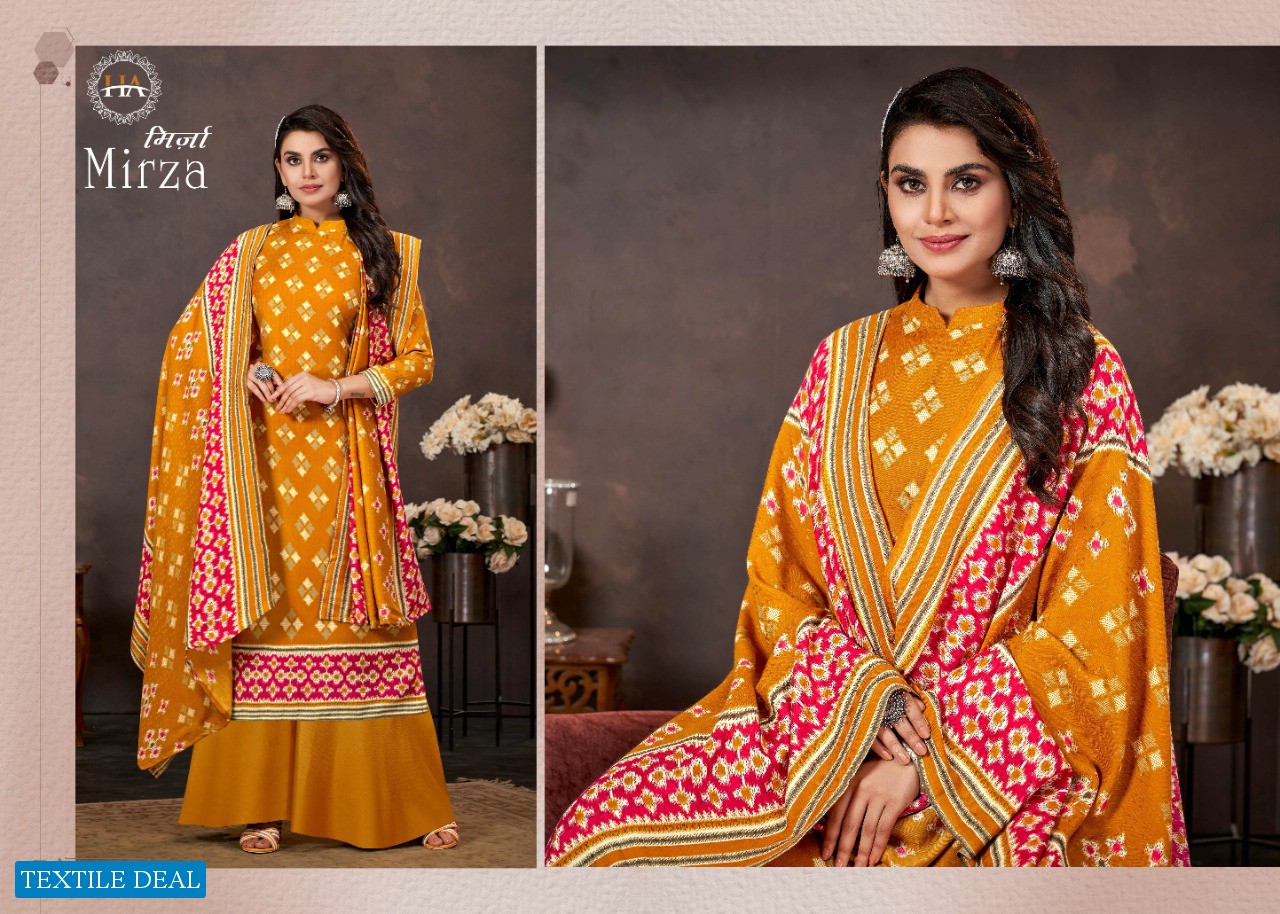 Harshit Mirza wholesale Pure Wool Pashmina Dress Material