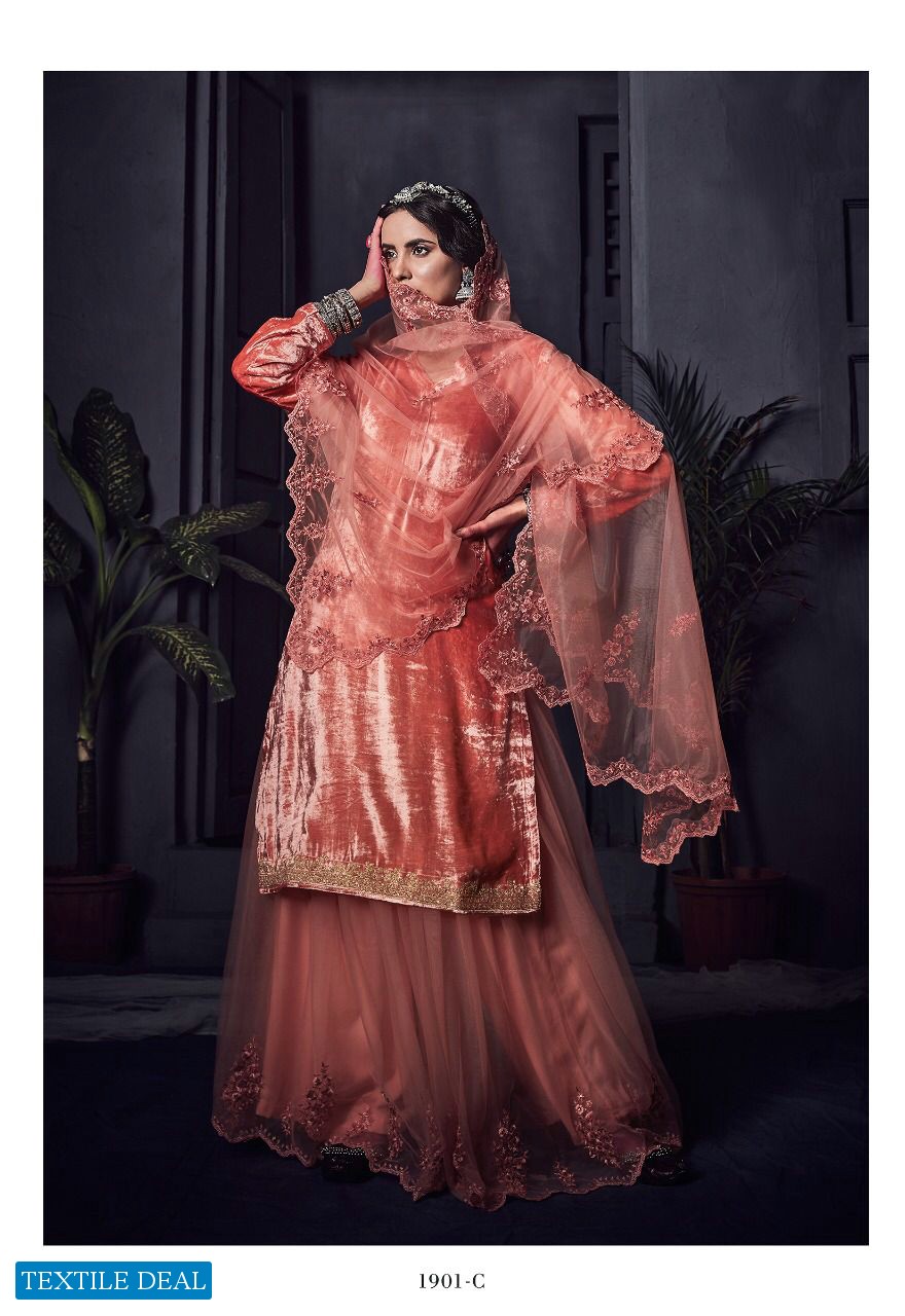 Varsha Alishq Wholesale Pure Velvet With Embroidery Salwar Kameez