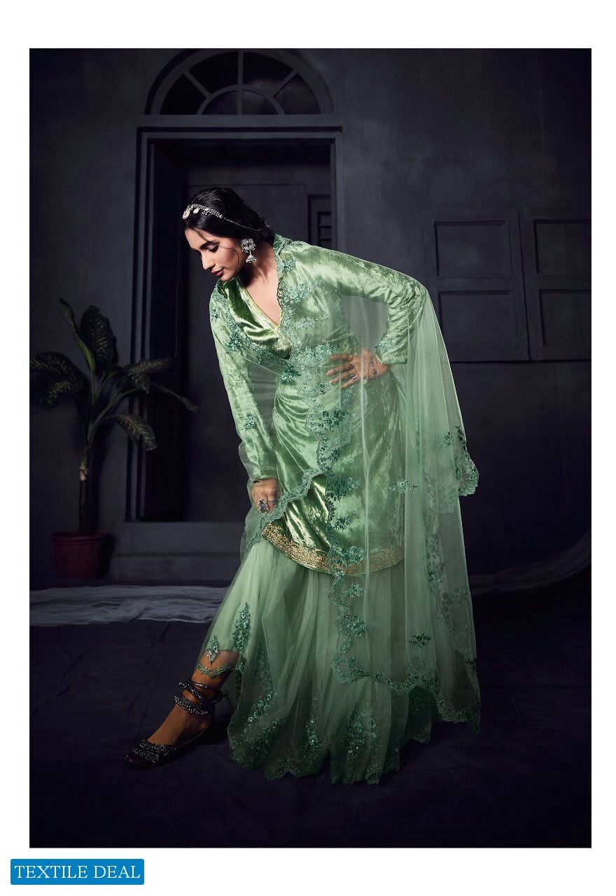 Varsha Alishq Wholesale Pure Velvet With Embroidery Salwar Kameez