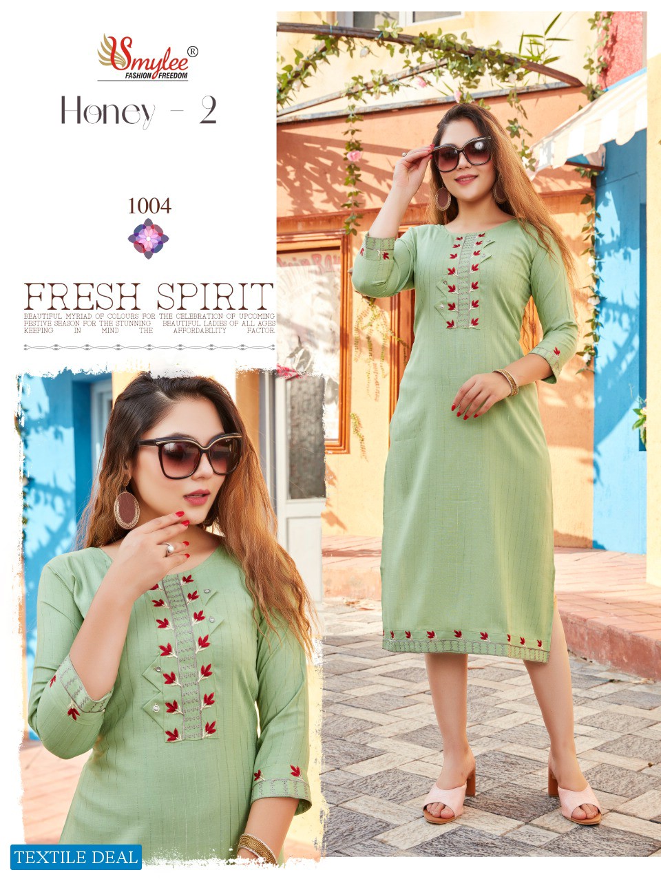 Smylee Honey Vol-2 wholesale Long Indian Tops