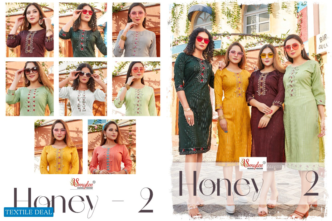 Smylee Honey Vol-2 wholesale Long Indian Tops