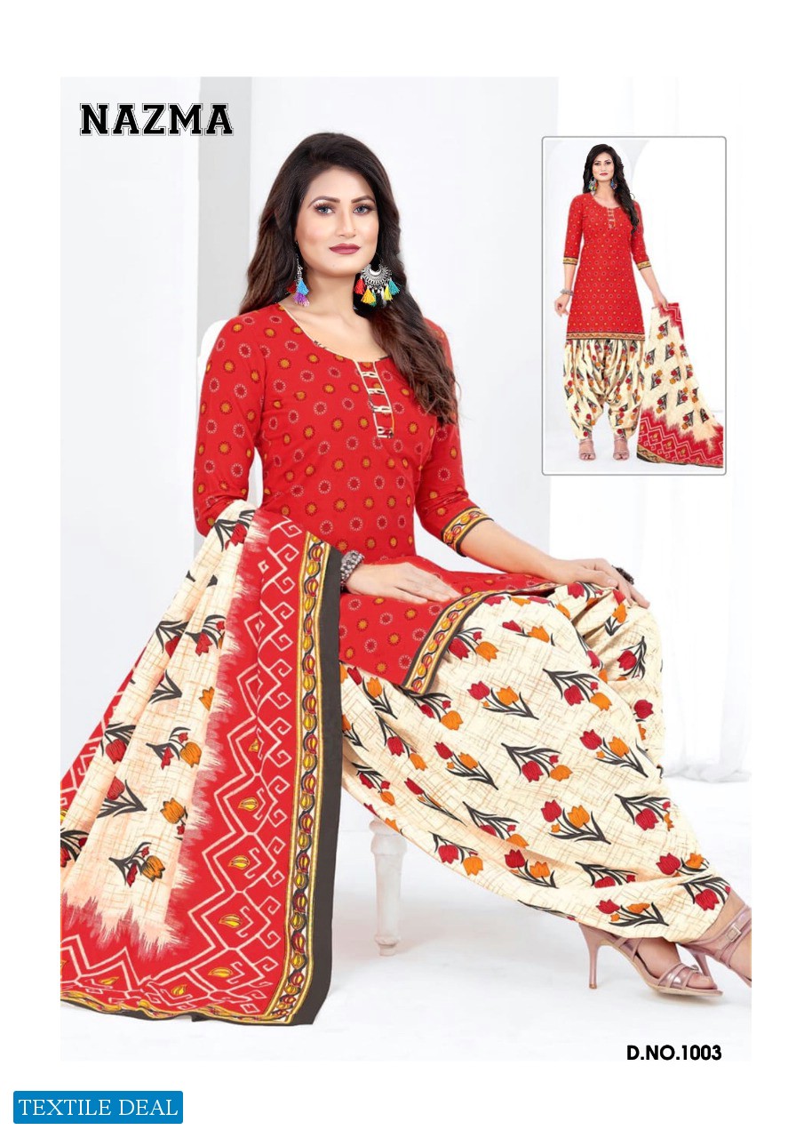 Dhanlaxmi Nazma Vol-1 Wholesale Patiyala Special Dress Material