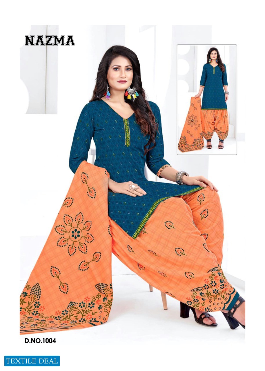 Dhanlaxmi Nazma Vol-1 Wholesale Patiyala Special Dress Material