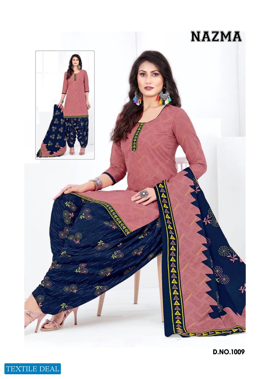 Dhanlaxmi Nazma Vol-1 Wholesale Patiyala Special Dress Material