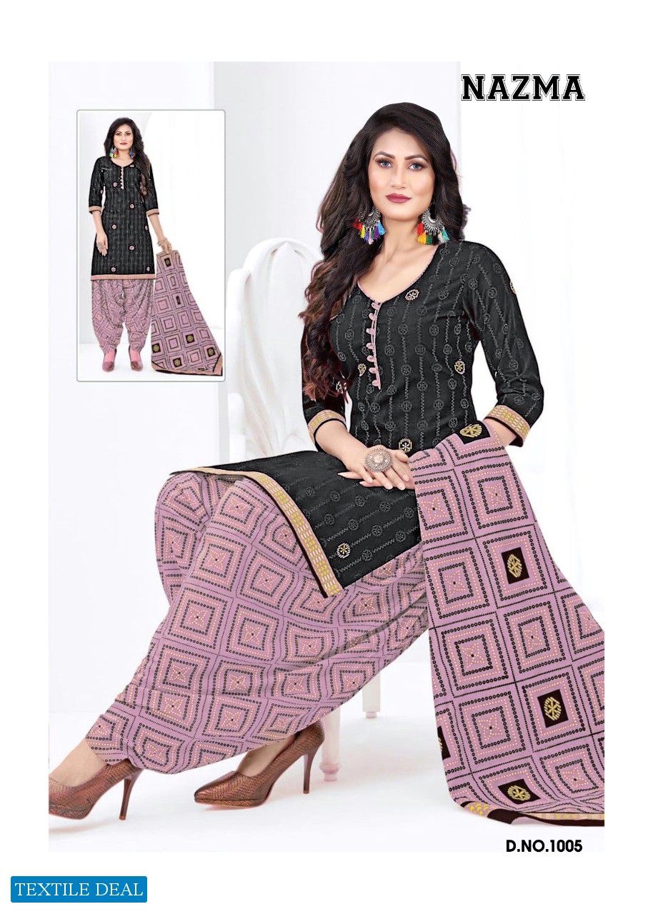 Dhanlaxmi Nazma Vol-1 Wholesale Patiyala Special Dress Material