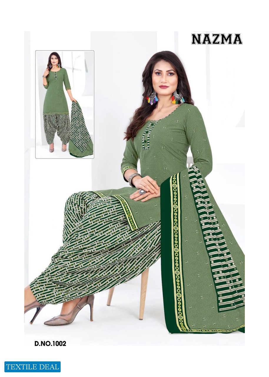 Dhanlaxmi Nazma Vol-1 Wholesale Patiyala Special Dress Material