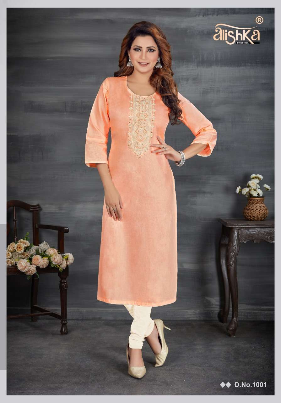 ALISHKA SPARKLE COTTON DAILY WEAR LADIES KURTI