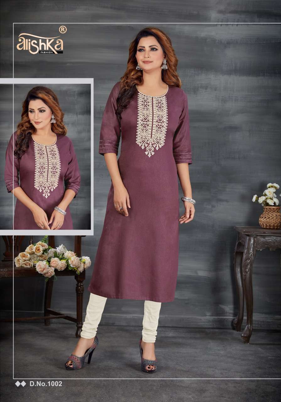 ALISHKA SPARKLE COTTON DAILY WEAR LADIES KURTI