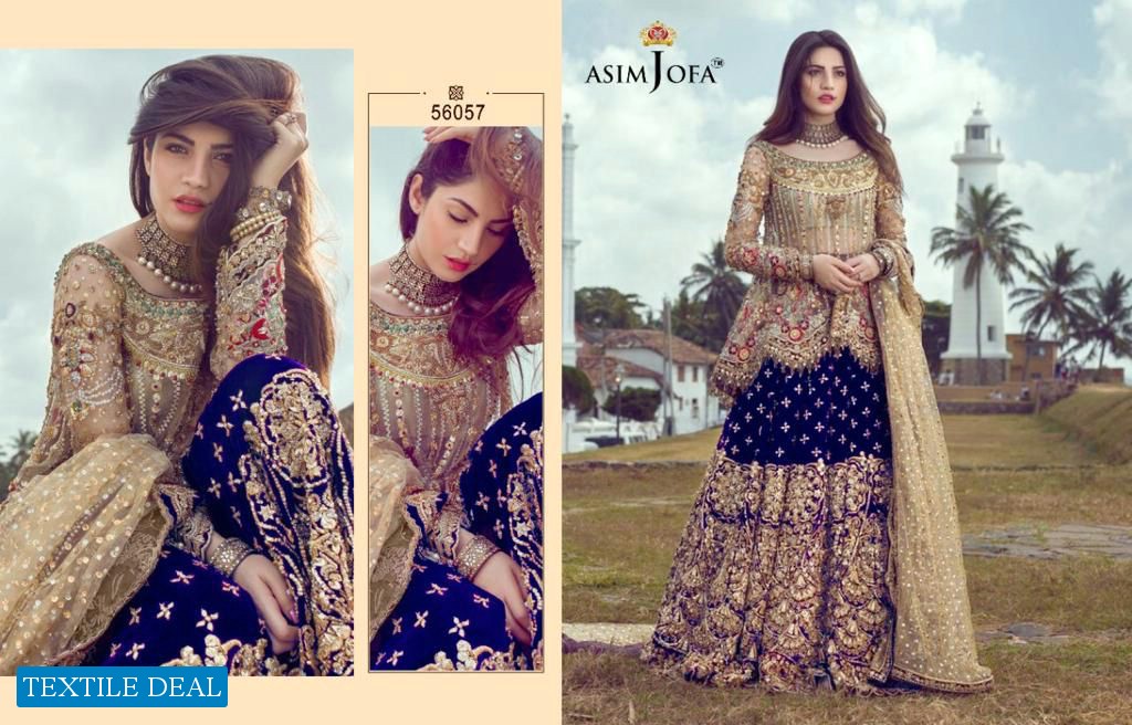 Asim Jofa 56057 Colour Wholesale Designer Pakistani Concept Dress