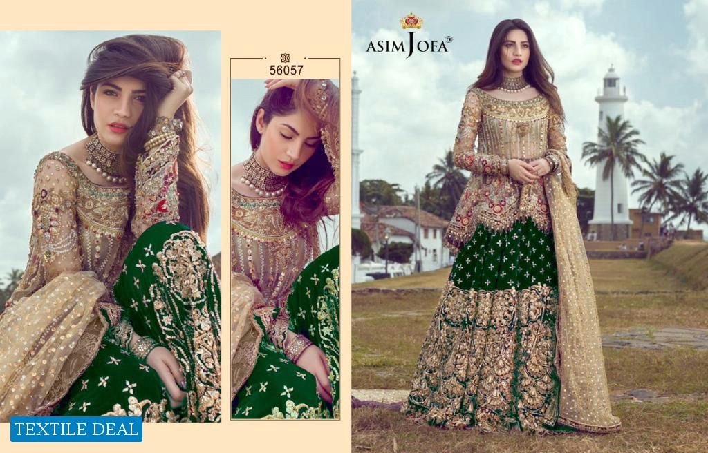 Asim Jofa 56057 Colour Wholesale Designer Pakistani Concept Dress