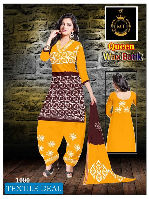 MT Queen Wholesale Wax Batik Dress Material Catalogs