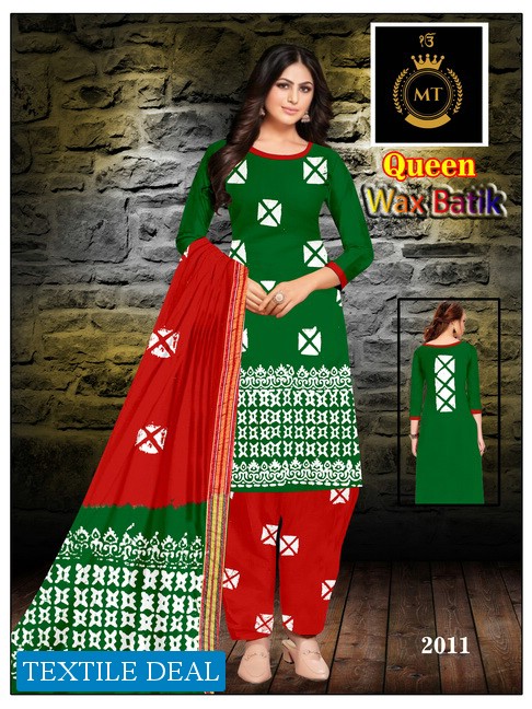 MT Queen Wholesale Wax Batik Dress Material Catalogs