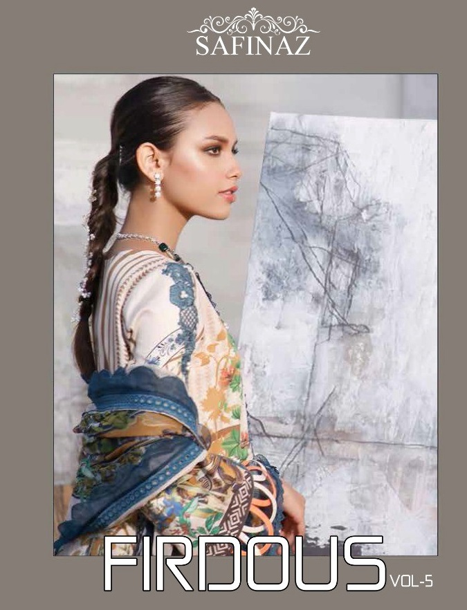 SAFINAZ FIRDOUS VOL-5 COTTON PAKISTANI DRESS WHOLESALER