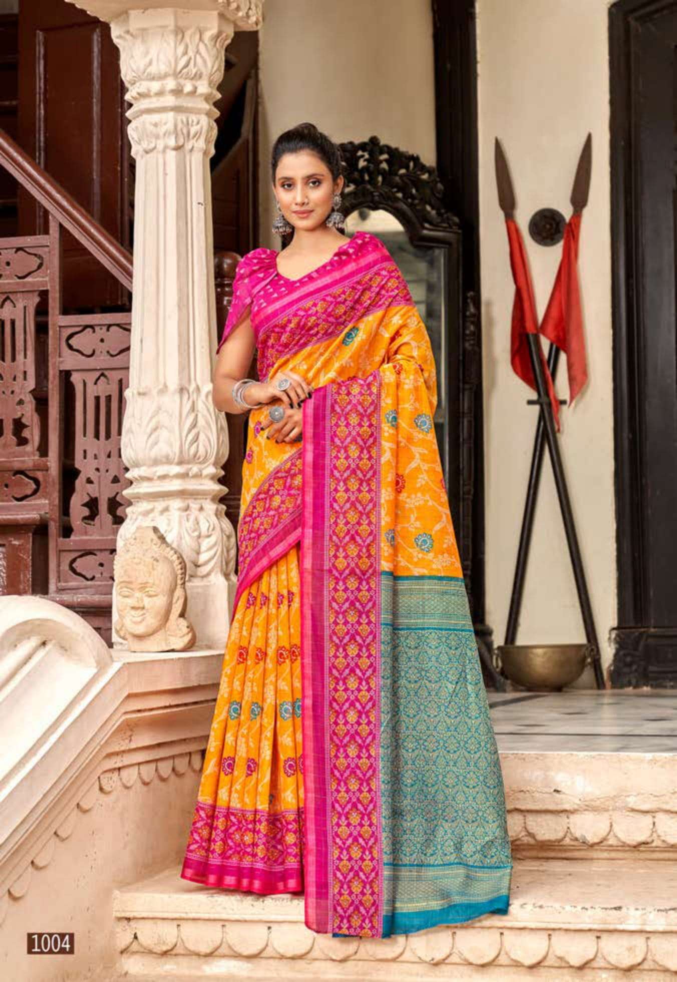 VINAMRA WOMEN SILK VOL 1 COTTON SILVER ZARI FABRIC SARIS WHOLESALE SHOP