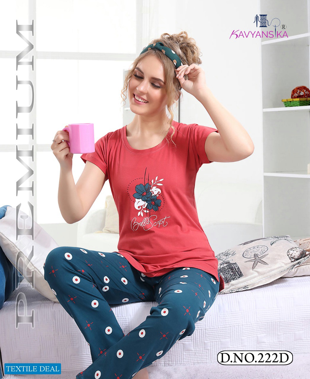 Kavyansika Full Pyjama Vol-222 Wholesale Women Pyjama Night Suits