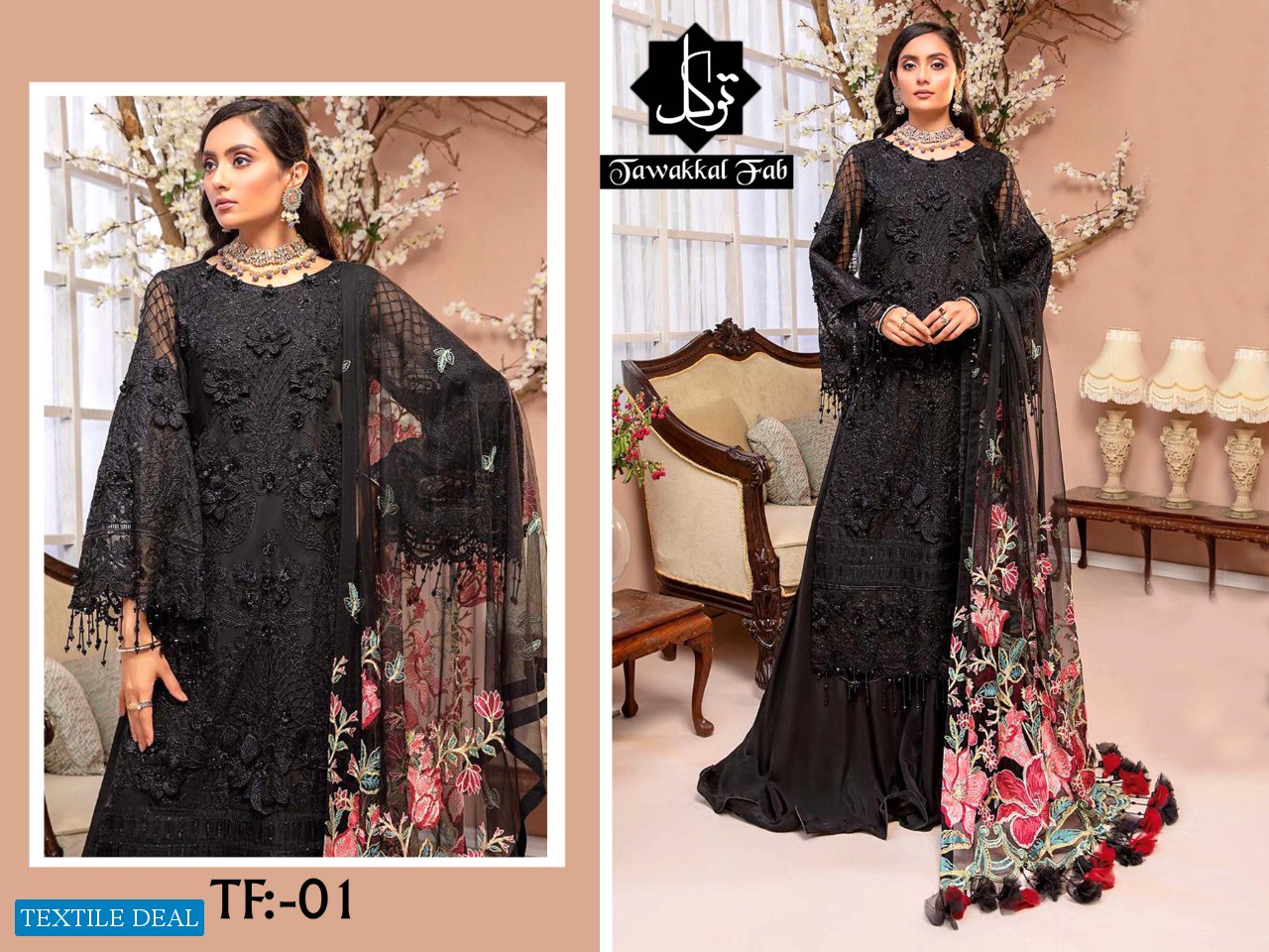 Tawakkal Fab TF01 To TF02 Wholesale Pakistani Concept Dress
