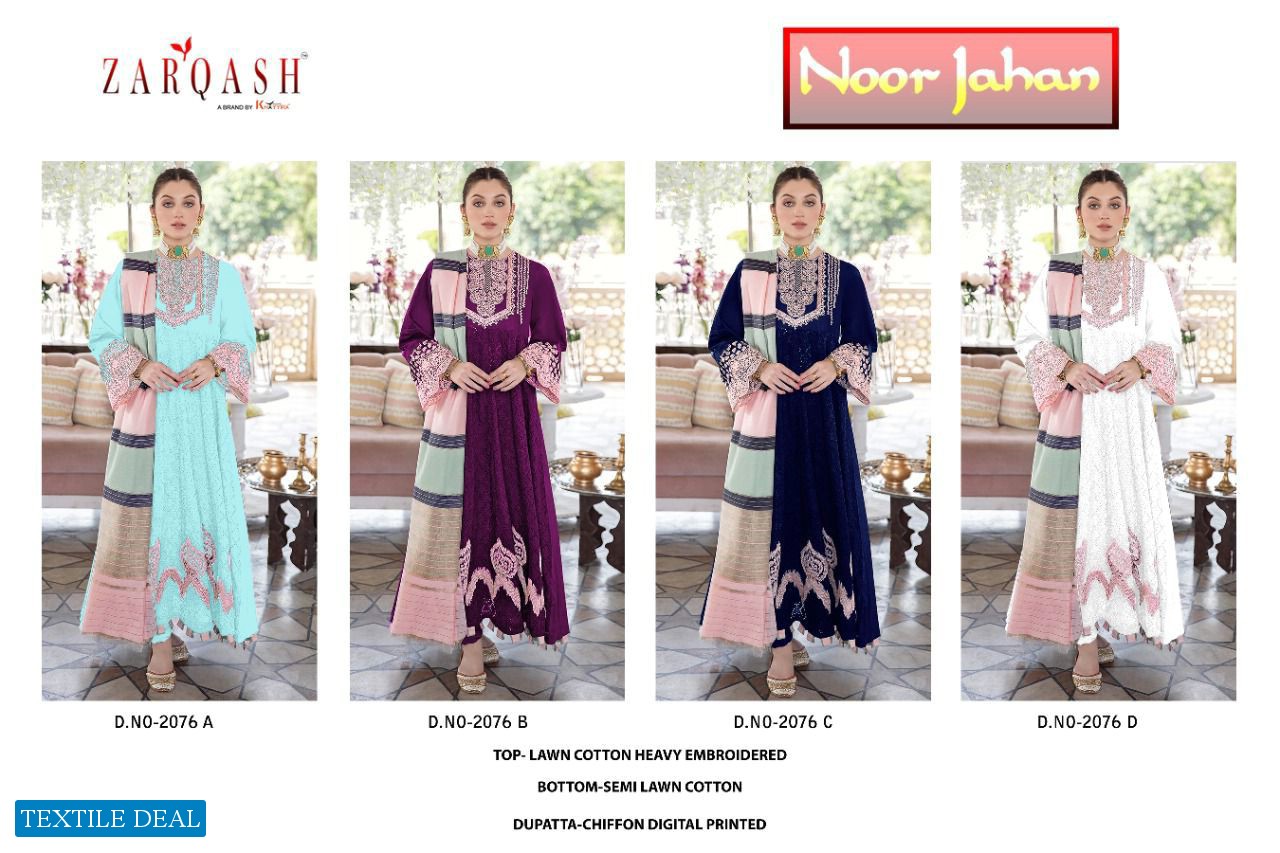 Zarqash Noor Jahan Wholesale Pakistani Concept Designer Dress