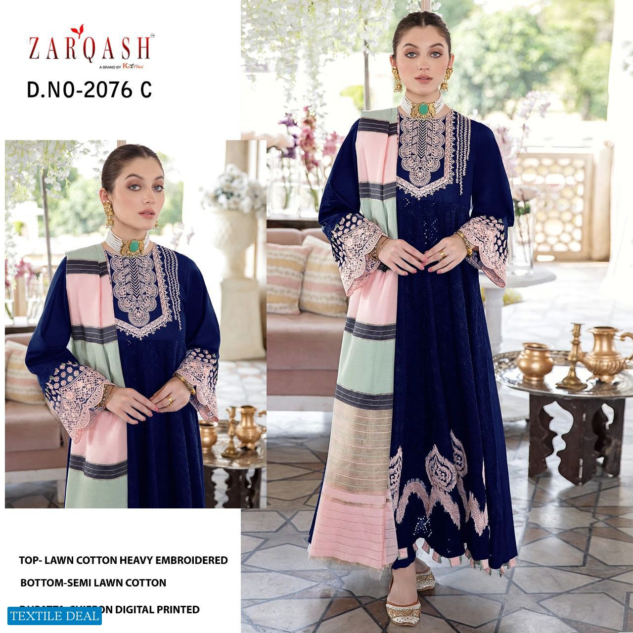 Zarqash Noor Jahan Wholesale Pakistani Concept Designer Dress