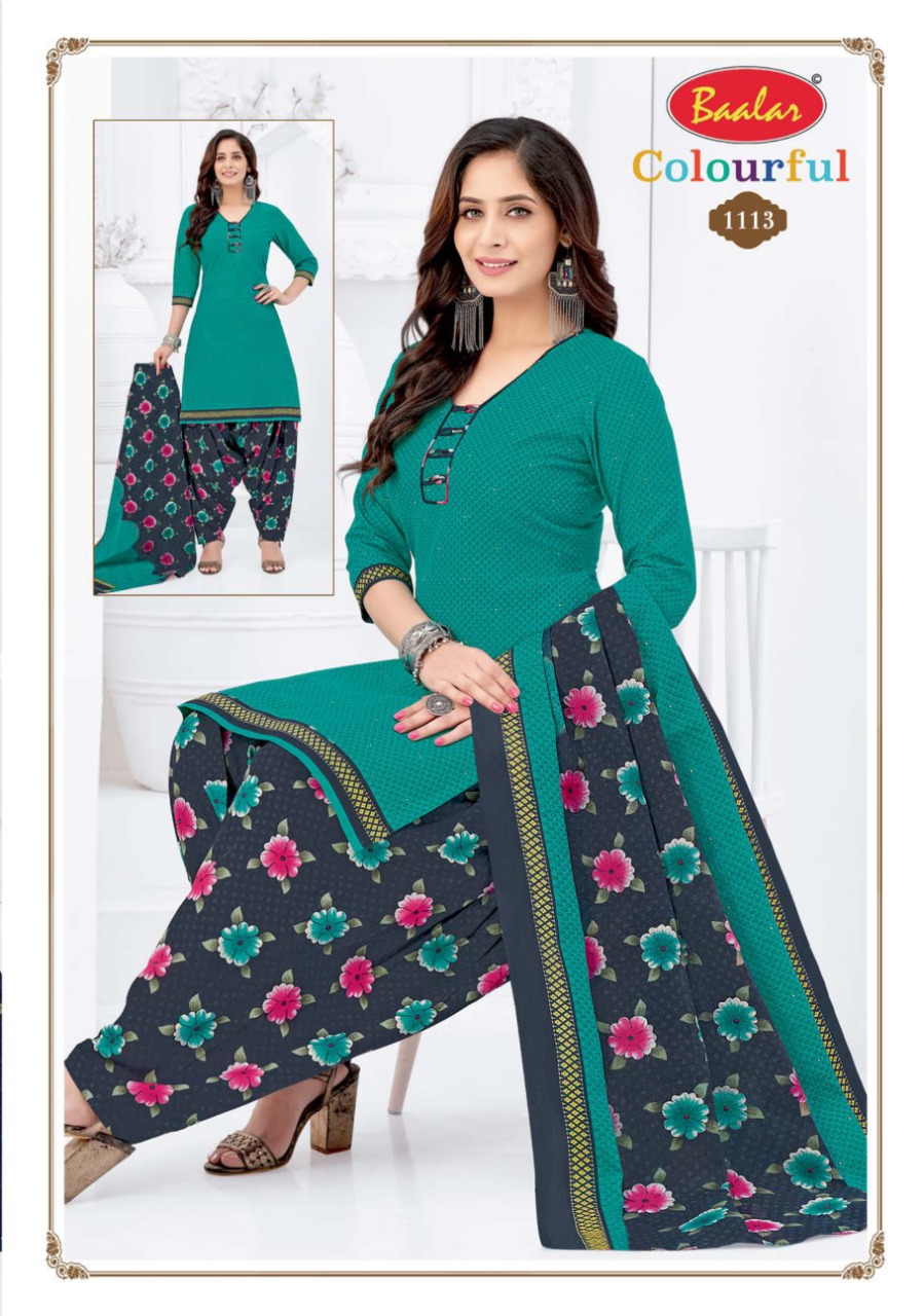 Baalar Colourful Vol-11 Wholesale Pure Cotton Dress Material