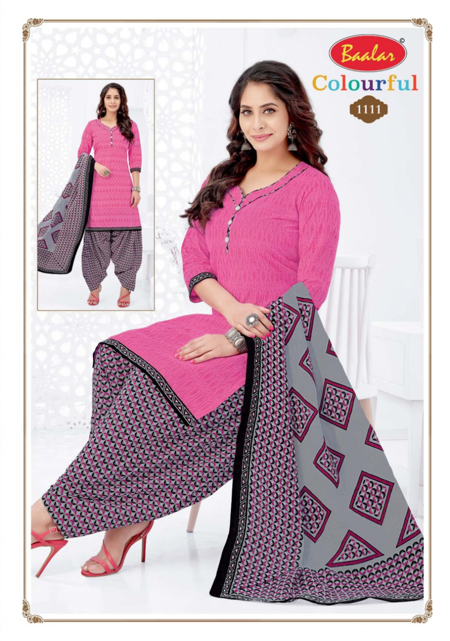 Baalar Colourful Vol-11 Wholesale Pure Cotton Dress Material