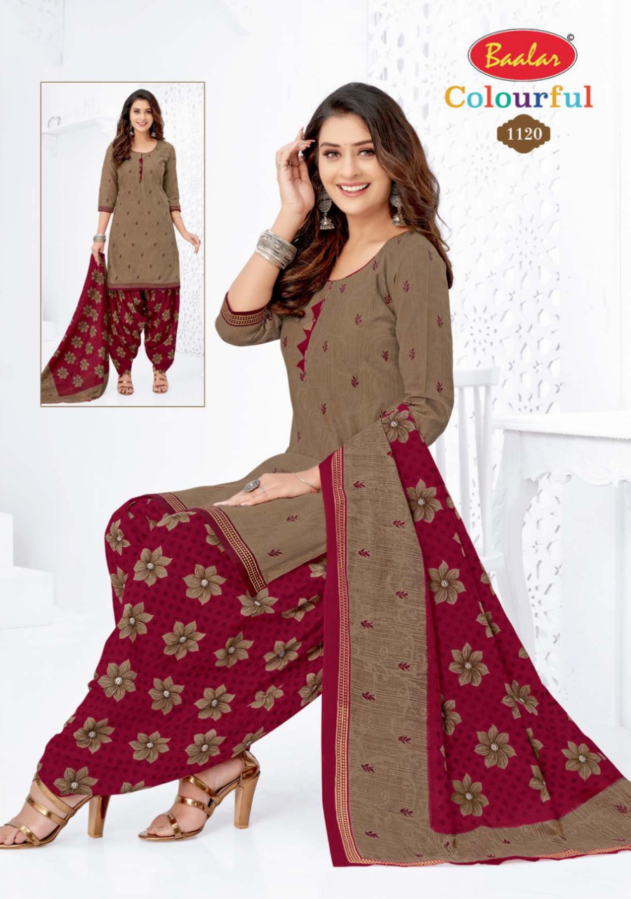 Baalar Colourful Vol-11 Wholesale Pure Cotton Dress Material