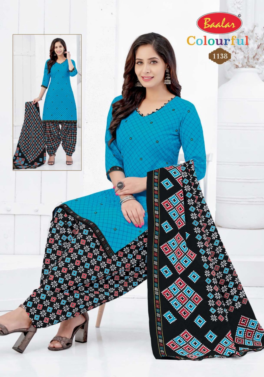 Baalar Colourful Vol-11 Wholesale Pure Cotton Dress Material