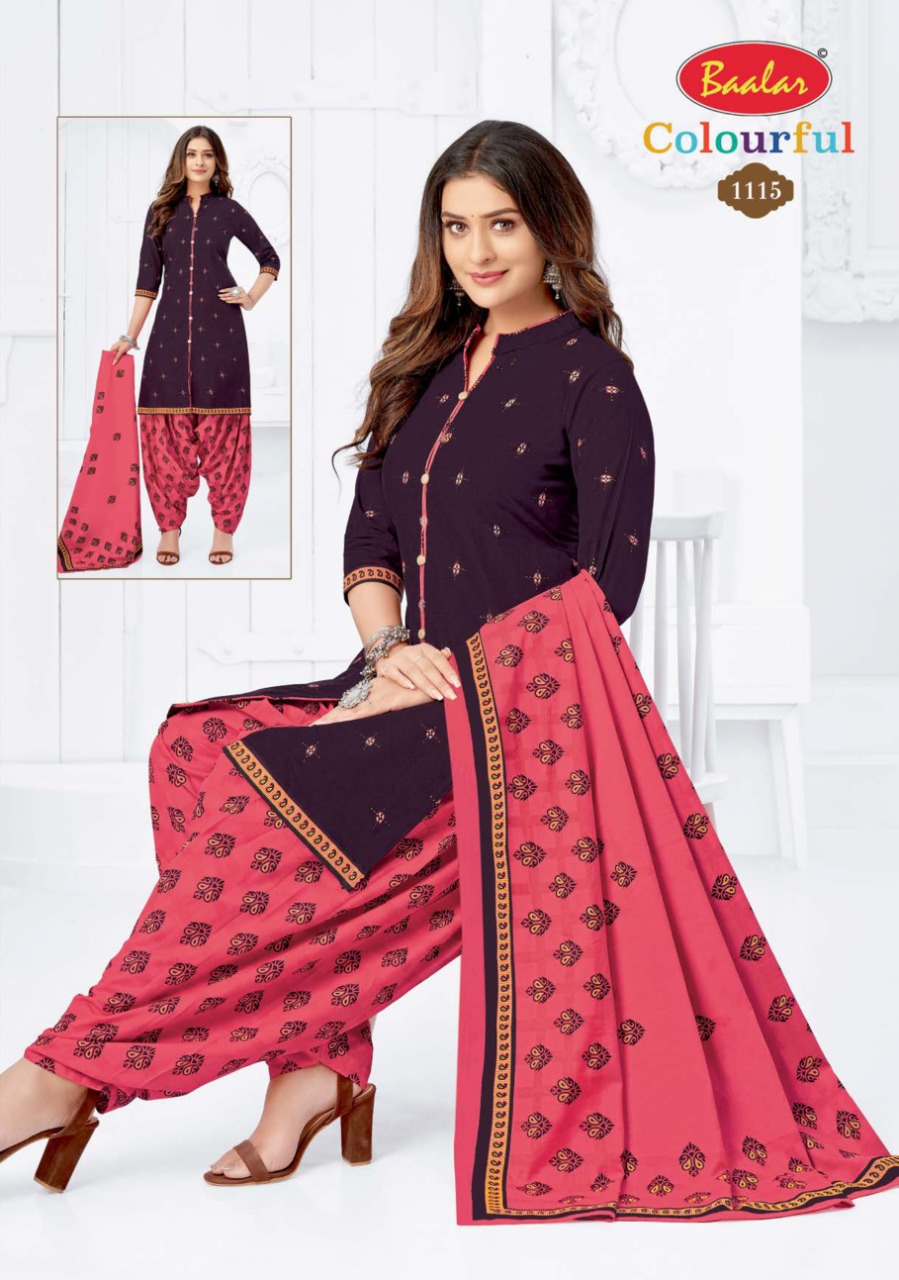 Baalar Colourful Vol-11 Wholesale Pure Cotton Dress Material