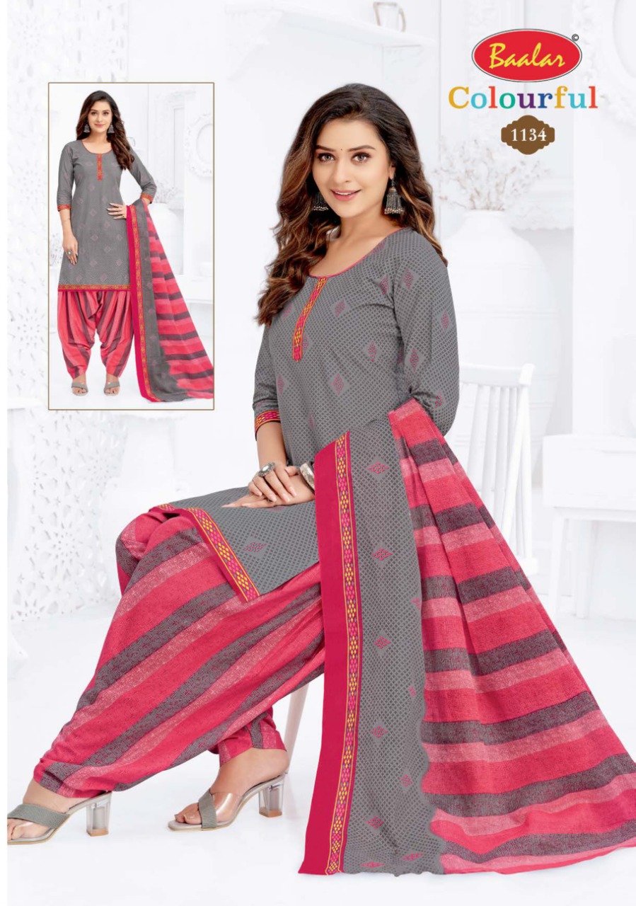 Baalar Colourful Vol-11 Wholesale Pure Cotton Dress Material