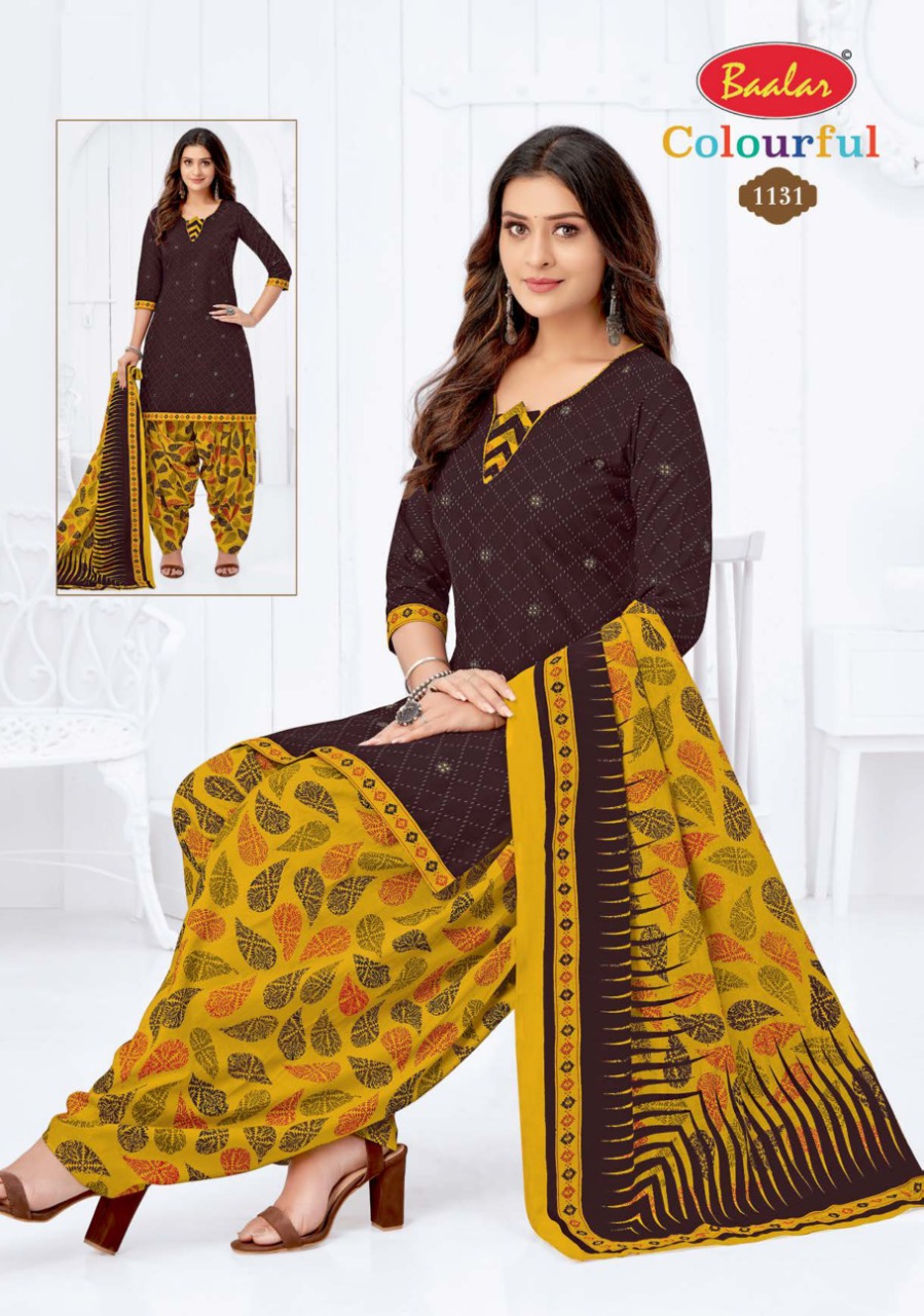 Baalar Colourful Vol-11 Wholesale Pure Cotton Dress Material