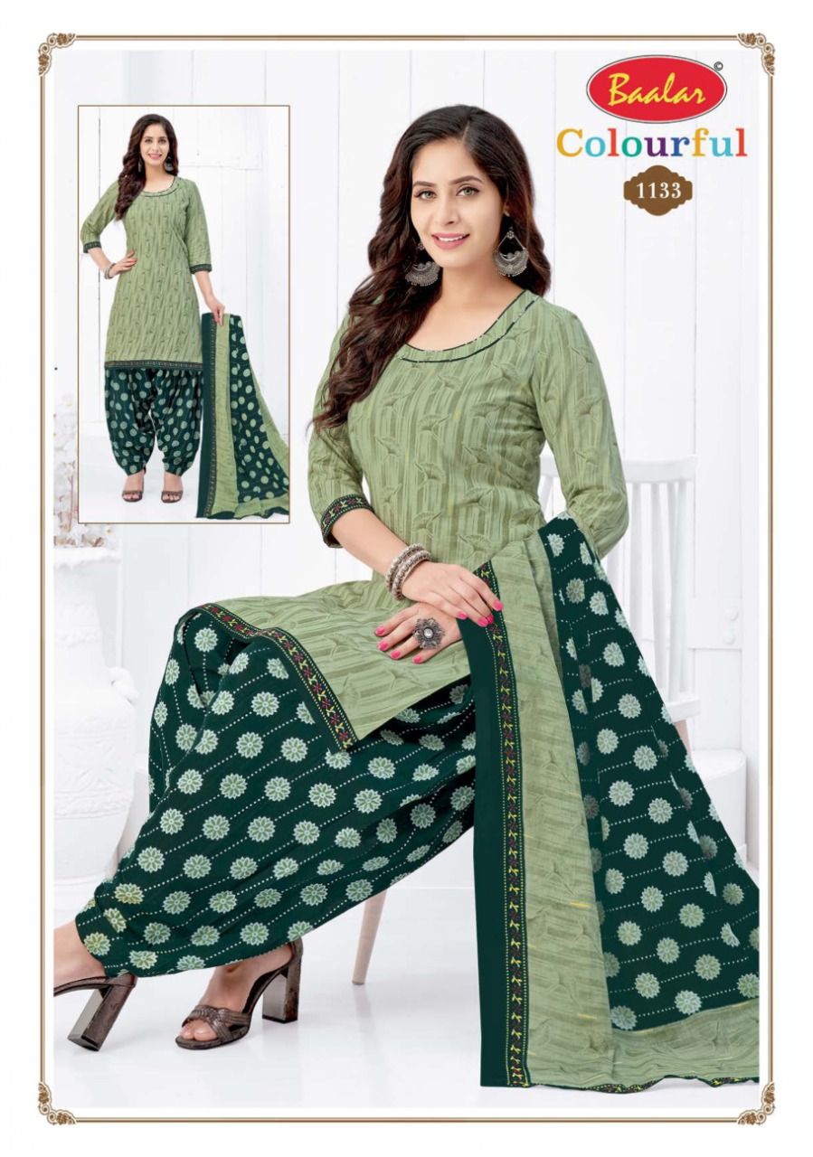 Baalar Colourful Vol-11 Wholesale Pure Cotton Dress Material