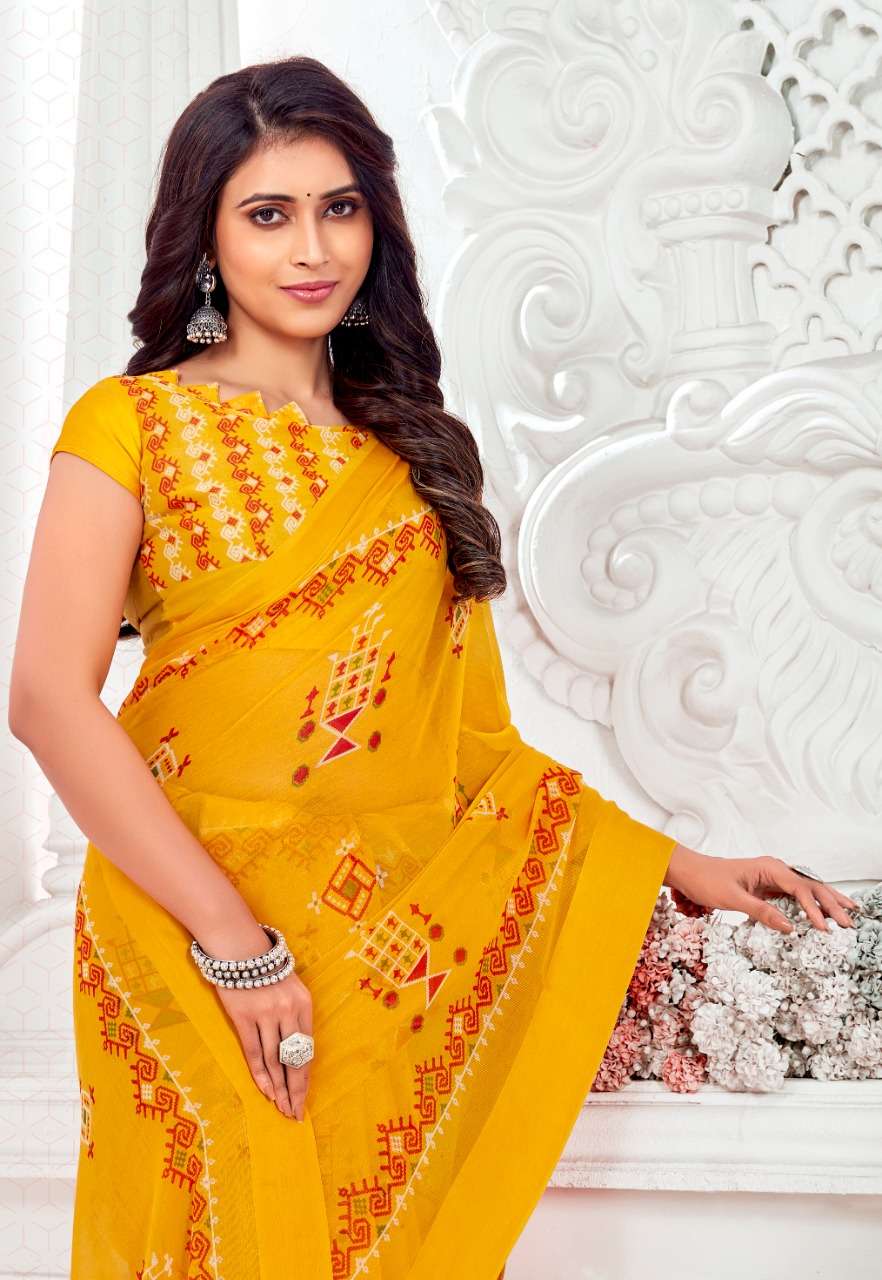 VINAMRA SIMRAN CHIFFON SATIN VOL 6 FANCY SARIS WHOLESALER