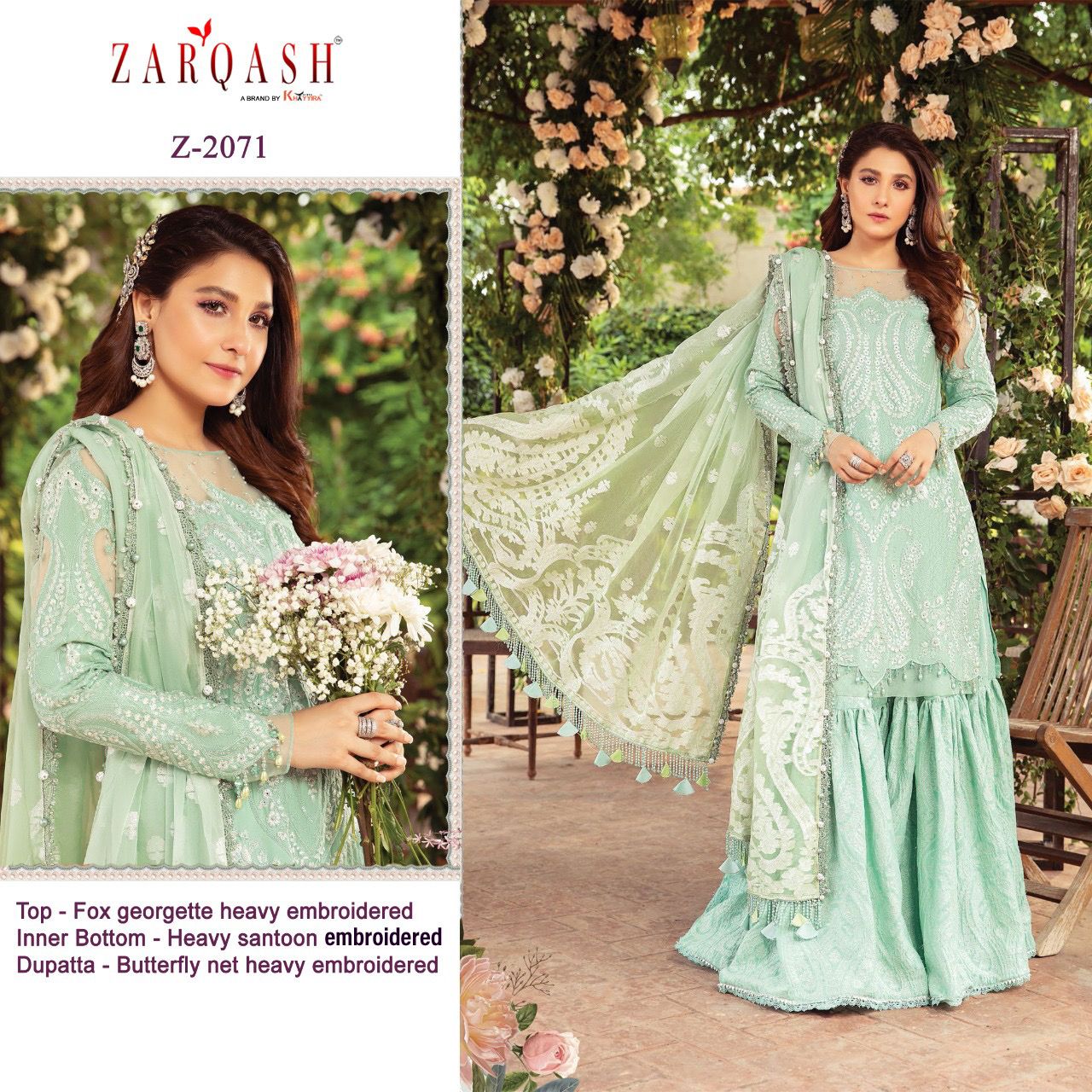 Zarqash Sateen Maria.B Wholesale Pakistani Concept Dress