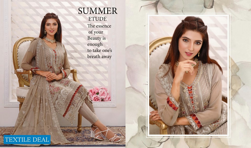 Rana Arts Dastaan Wholesale Embroidery Chiffon Collection