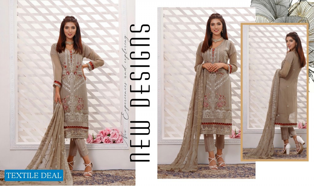 Rana Arts Dastaan Wholesale Embroidery Chiffon Collection