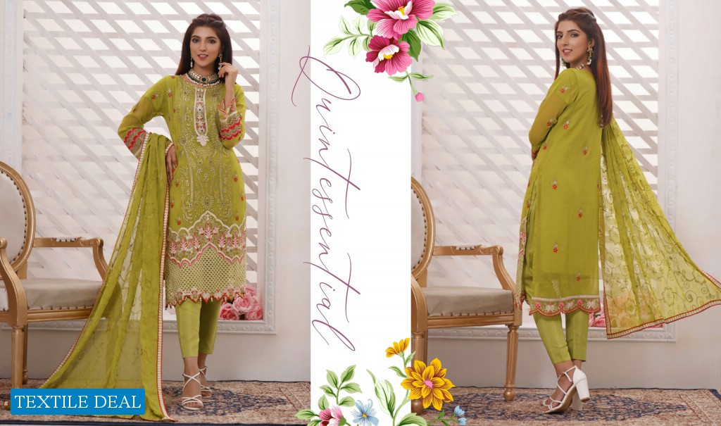 Rana Arts Dastaan Wholesale Embroidery Chiffon Collection