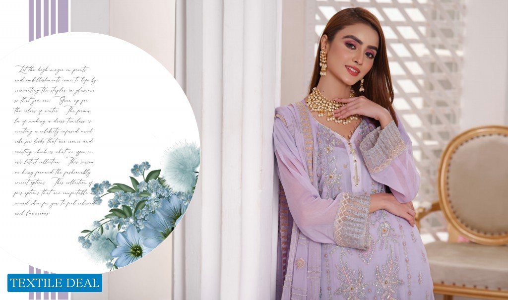 Rana Arts Dastaan Wholesale Embroidery Chiffon Collection