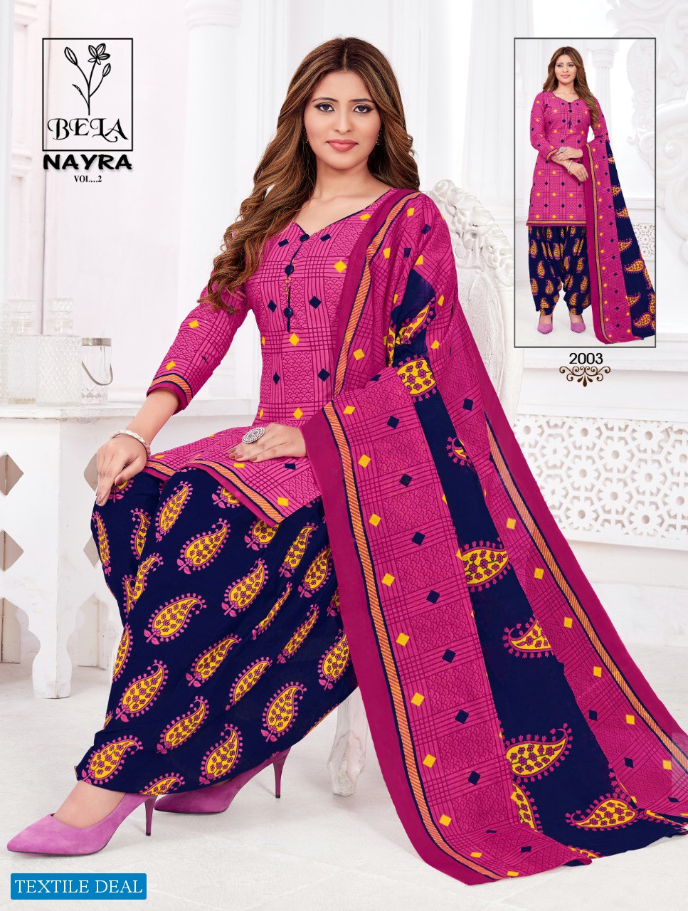 Jash Bela Nayra Vol-2 Wholesale Cotton Printed Dress Material