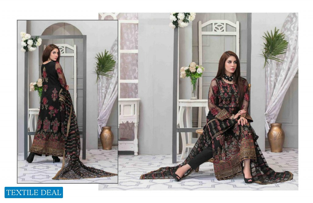 AYI GUL LUXURY CHIFFON SEMI-STICHED COLLECTION by TAWAKKAL FABRICS