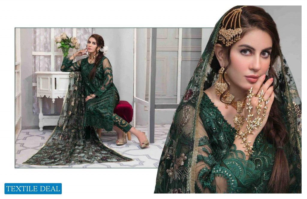 AYI GUL LUXURY CHIFFON SEMI-STICHED COLLECTION by TAWAKKAL FABRICS