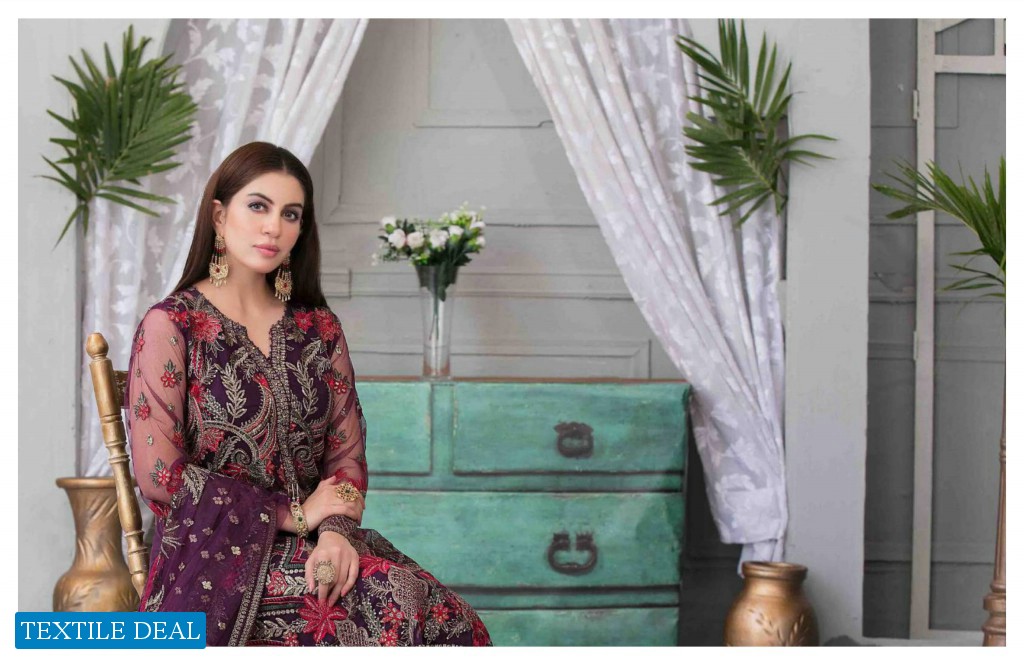 AYI GUL LUXURY CHIFFON SEMI-STICHED COLLECTION by TAWAKKAL FABRICS