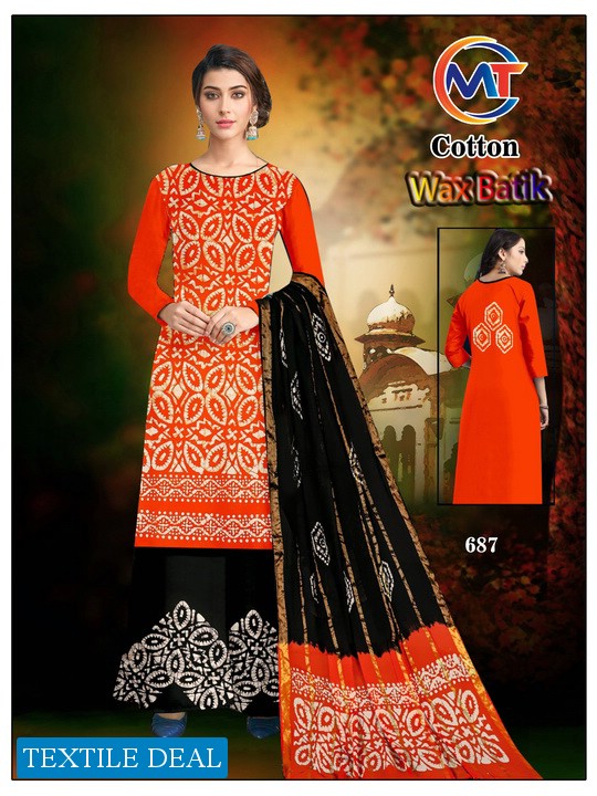 MT Wax Batik Wholesale Cotton Printed Dress Material