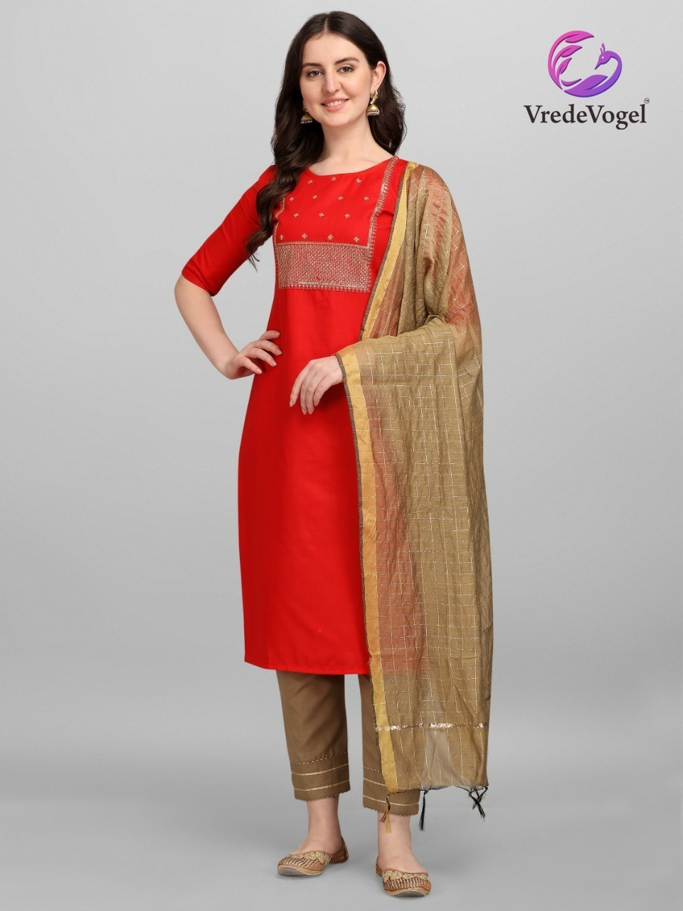 Vrede Vogel Riti Riwaz Wholesale 3 Piece Readymade Dress