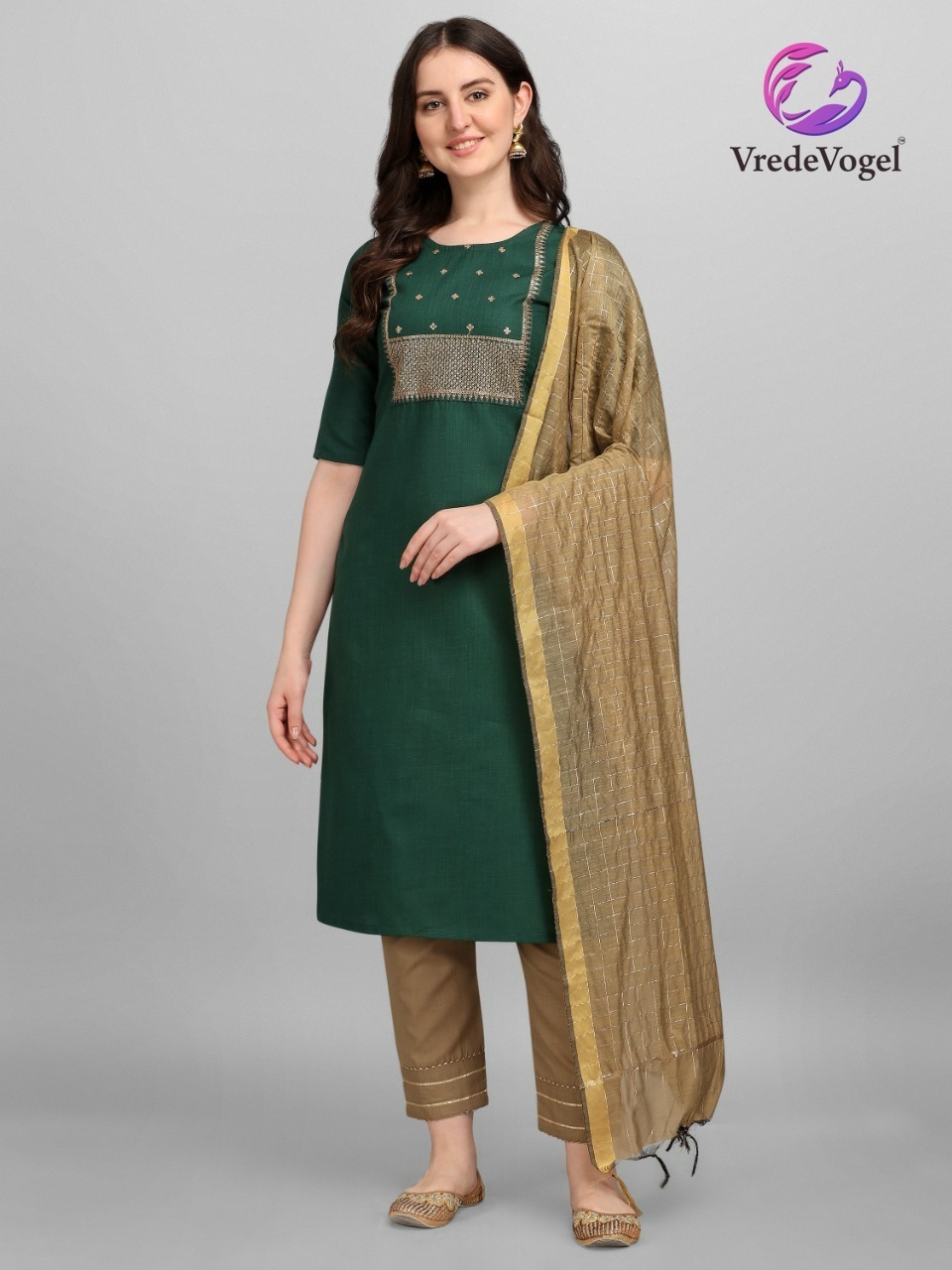 Vrede Vogel Riti Riwaz Wholesale 3 Piece Readymade Dress