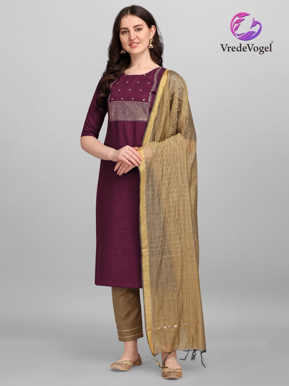 Vrede Vogel Riti Riwaz Wholesale 3 Piece Readymade Dress