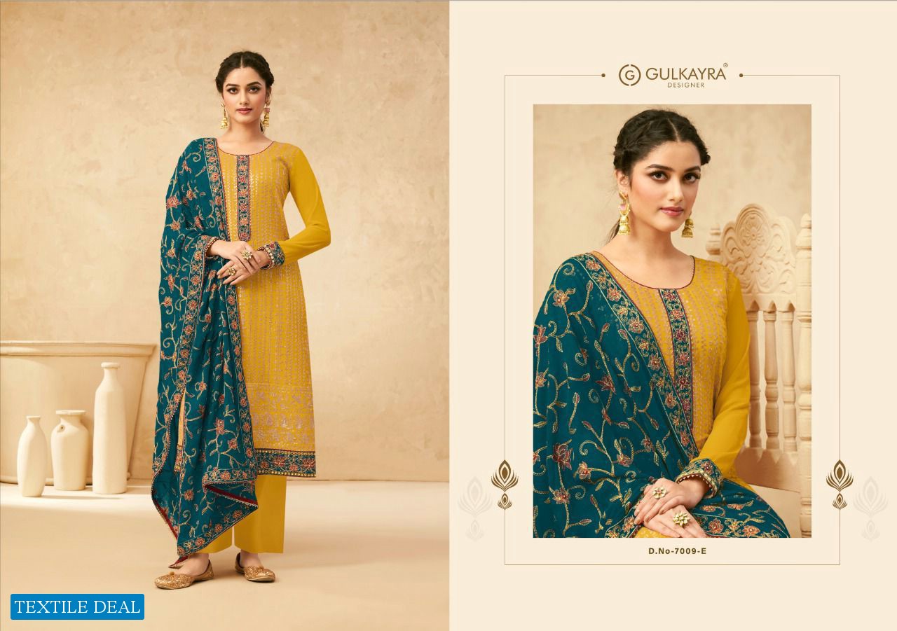 Gulkayra Sonam Gold Wholesale Straight Long Salwar kameez