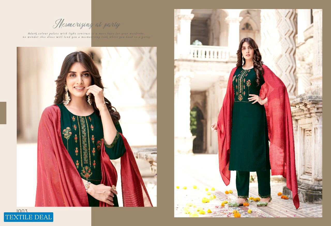 Sweety Rome Wholesale Fancy Silk Kurti With Dupatta And Pants Catalogs