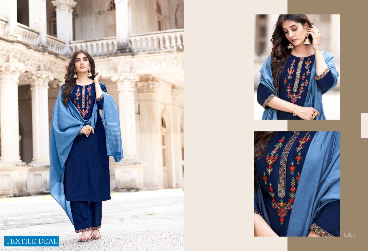 Sweety Rome Wholesale Fancy Silk Kurti With Dupatta And Pants Catalogs